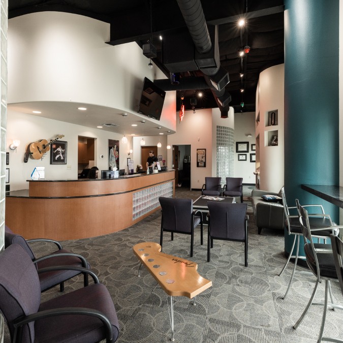 The interior of Hulme Orthodontics' Braceland location.