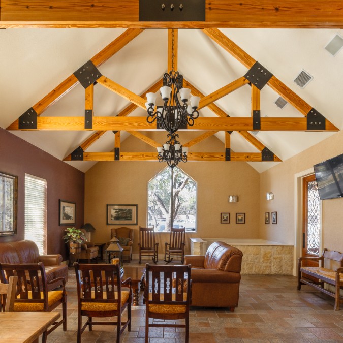 The waiting room of our Huebner Parke office in San Antonio, TX