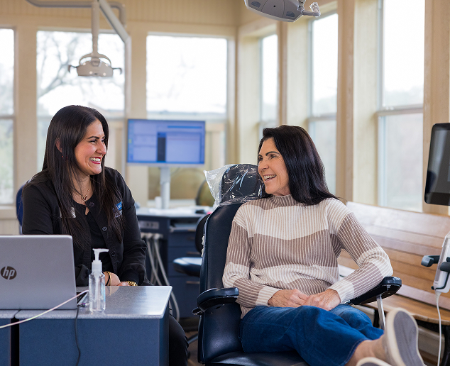 patient in the chair